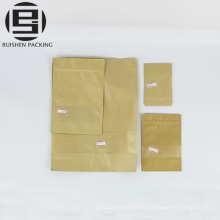 Custom paper zipper packing bag for food